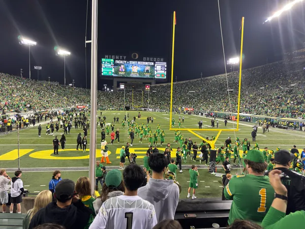 A final look across the field before leaving.