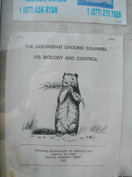 A posted notice at a roadside recreation area.