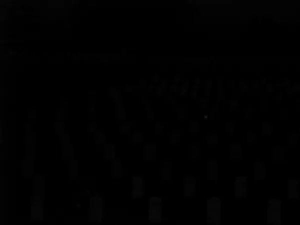 A nearly dark view across rows of cemetery markers.