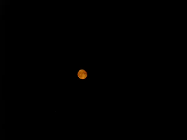 The moon against a black night sky.
