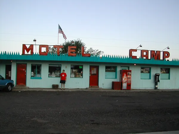 Another view of the roadside motel.