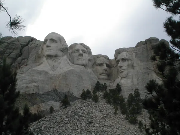 Another close view of the carved mountain.