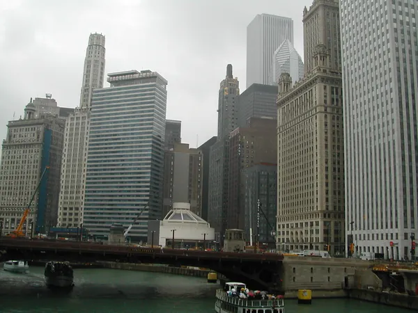 Another river view through the downtown canyon.