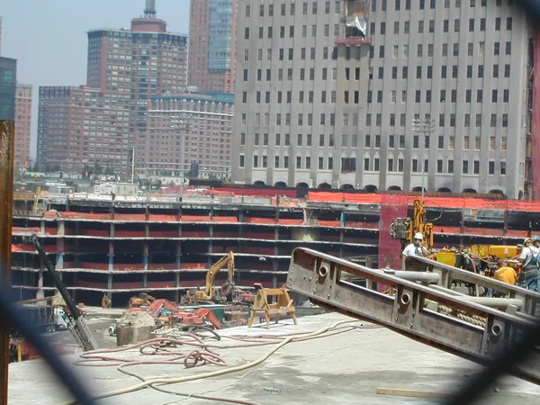 Construction at the World Trade Center site.