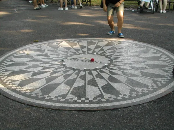 The Imagine mosaic at Strawberry Fields.